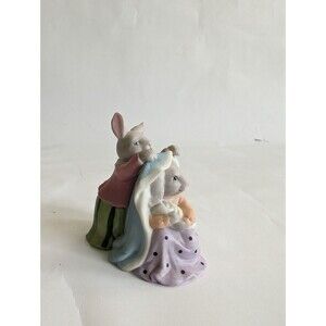 Fitz & Floyd Enchanted Forest Figurine Holiday Hamlet Blessed Mother 1994